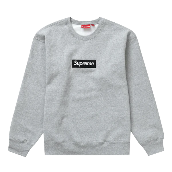 SUPREME BOX LOGO CREWNECK 'HEATHER GREY' (FW22) SUPREME BOX LOGO CREWNECK 'HEATHER GREY' (FW22)