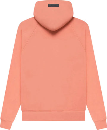 FEAR OF GOD ESSENTIALS SS22 PULLOVER HOODIE CORAL PINK