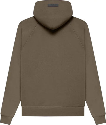 FEAR OF GOD ESSENTIALS SS22 PULLOVER HOODIE WOOD BROWN