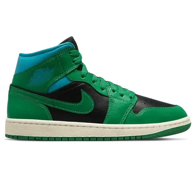 AIR JORDAN 1 MID WMNS 'LUCKY GREEN AQUATONE'