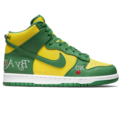 SUPREME X NIKE DUNK HIGH SB 'BY ANY MEANS - BRAZIL'