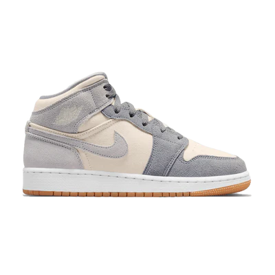 AIR JORDAN 1 MID 'COCONUT MILK PARTICLE GREY'