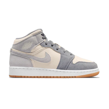 AIR JORDAN 1 MID 'COCONUT MILK PARTICLE GREY'