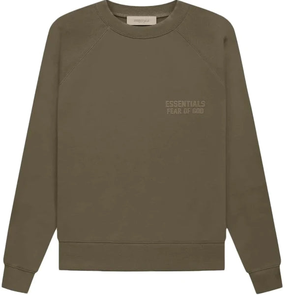 FEAR OF GOD ESSENTIALS CREWNECK WOOD