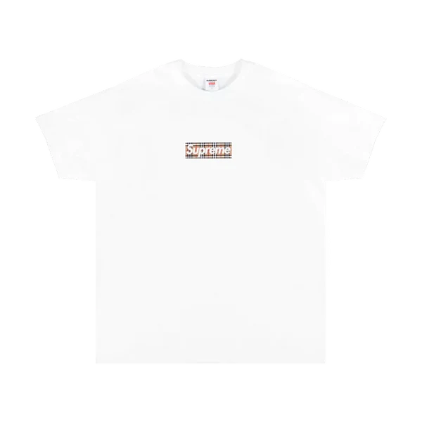 SUPREME X BURBERRY BOX LOGO TEE 'WHITE'