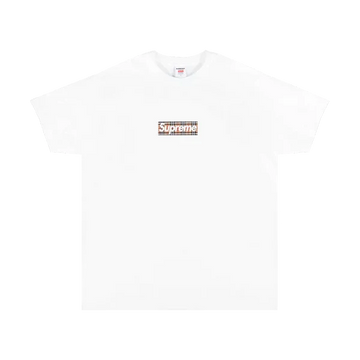 SUPREME X BURBERRY BOX LOGO TEE 'WHITE'