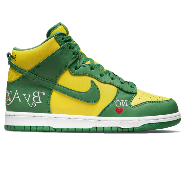 SUPREME X NIKE DUNK HIGH SB 'BY ANY MEANS - BRAZIL'