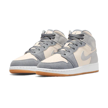 AIR JORDAN 1 MID 'COCONUT MILK PARTICLE GREY'