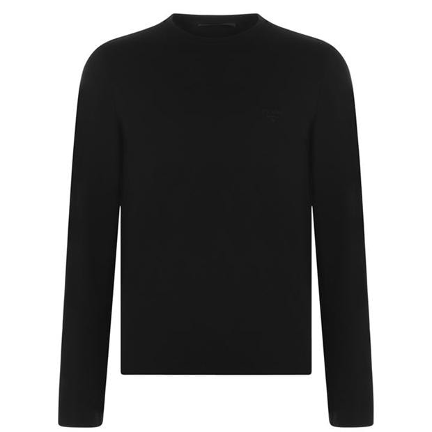 PRADA LOGO LONG SLEEVE T SHIRT