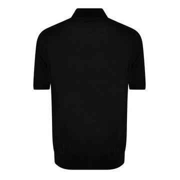 PRADA ZIPPED KNIT POLO SHIRT