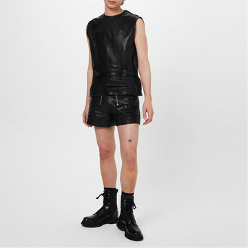 PRADA SLEEVELESS VITELLO JACKET