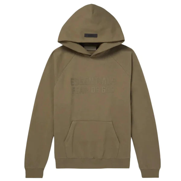 FEAR OF GOD ESSENTIALS WOOD BROWN HOODIE (FW22)