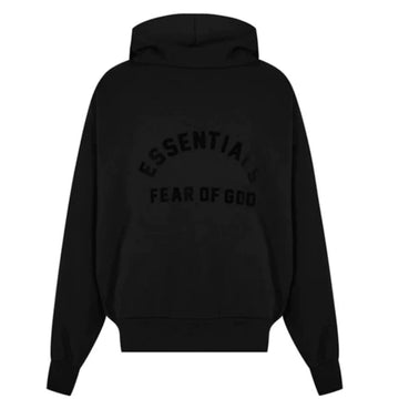 FEAR OF GOD ESSENTIALS BLACK HOODIE