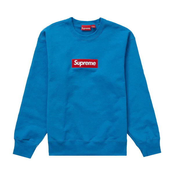 SUPREME BOX LOGO CREWNECK 'BLUE' (FW22)