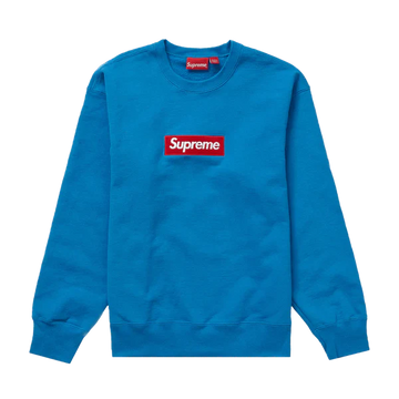 SUPREME BOX LOGO CREWNECK 'BLUE' (FW22)