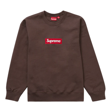 SUPREME BOX LOGO CREWNECK 'BROWN' (FW22)