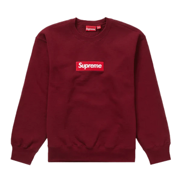 SUPREME BOX LOGO CREWNECK 'CARDINAL' (FW22)