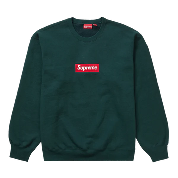 SUPREME BOX LOGO CREWNECK 'DARK PINE' (FW22)