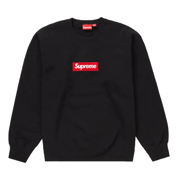 SUPREME BOX LOGO CREWNECK 'BLACK' (FW22)