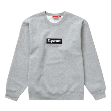 SUPREME BOX LOGO CREWNECK 'HEATHER GREY' (FW22)