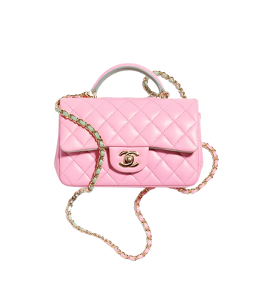 MINI FLAP BAG WITH TOP HANDLE