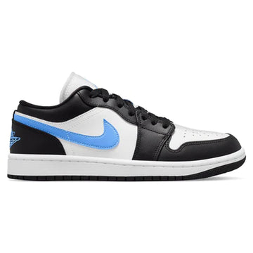 AIR JORDAN 1 LOW WMNS 'BLACK UNIVERSITY BLUE'