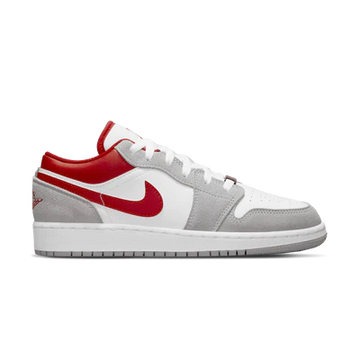 AIR JORDAN 1 LOW SE GS 'LIGHT SMOKE GREY GYM RED'