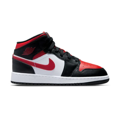 NIKE AIR JORDAN 1 MID 'BLACK FIRE RED'