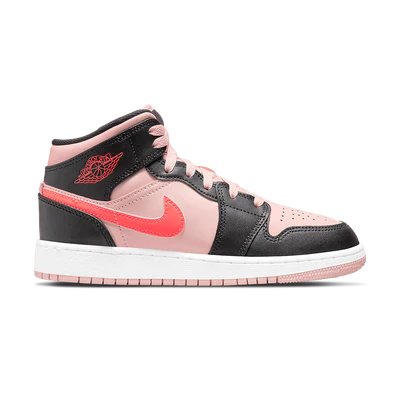AIR JORDAN 1 MID GS 'BLACK PINK CRIMSON'