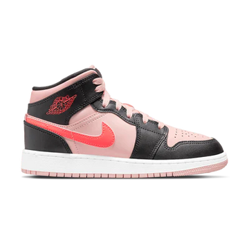 AIR JORDAN 1 MID GS 'BLACK PINK CRIMSON'