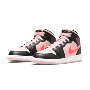 AIR JORDAN 1 MID GS 'BLACK PINK CRIMSON'