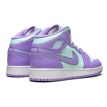 JORDAN 1 MID PURPLE AQUA