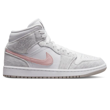 AIR JORDAN 1 MID SE WMNS 'WHITE LIGHT IRON ORE'