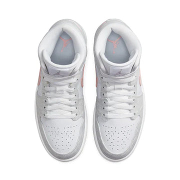 AIR JORDAN 1 MID SE WMNS 'WHITE LIGHT IRON ORE'