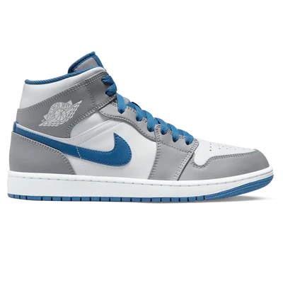 AIR JORDAN 1 MID 'CEMENT TRUE BLUE'