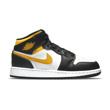 AIR JORDAN 1 MID GS 'BLACK UNIVERSITY GOLD'