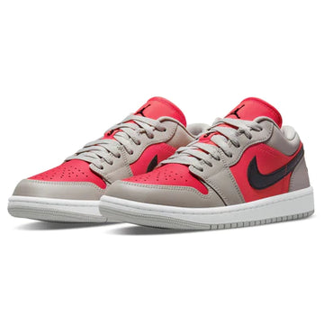 NIKE AIR JORDAN 1 LOW ‘LIGHT IRON ORE SIREN RED'