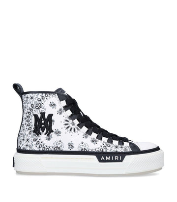 AMIRI Bandana Court High-Top Sneakers