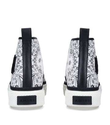 AMIRI Bandana Court High-Top Sneakers