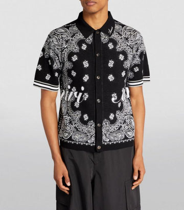 AMIRI  Bandana Print Polo Shirt