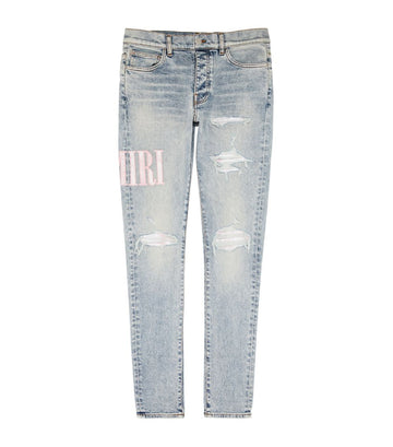 AMIRI Cotton Appliqué Skinny Jeans