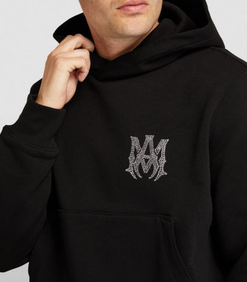 AMIRI Cotton Embellished Logo Hoodie