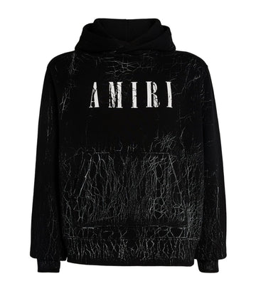 AMIRI Cracked Print Logo Hoodie