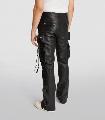 AMIRI Leather Tactical Cargo Trousers