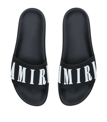 AMIRI Logo Pool Slides