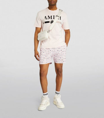 AMIRI  Logo-Print Swim Trunks