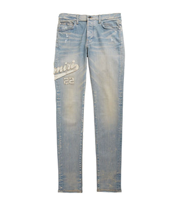 AMIRI  Logo Varsity Skinny Jeans