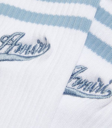 AMIRI  Ribbed Varsity Logo Socks