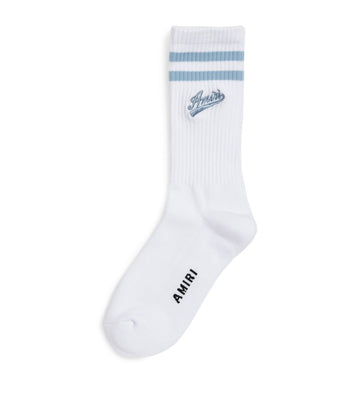 AMIRI  Ribbed Varsity Logo Socks