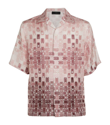 AMIRI  Silk Monogram Bowling Shirt